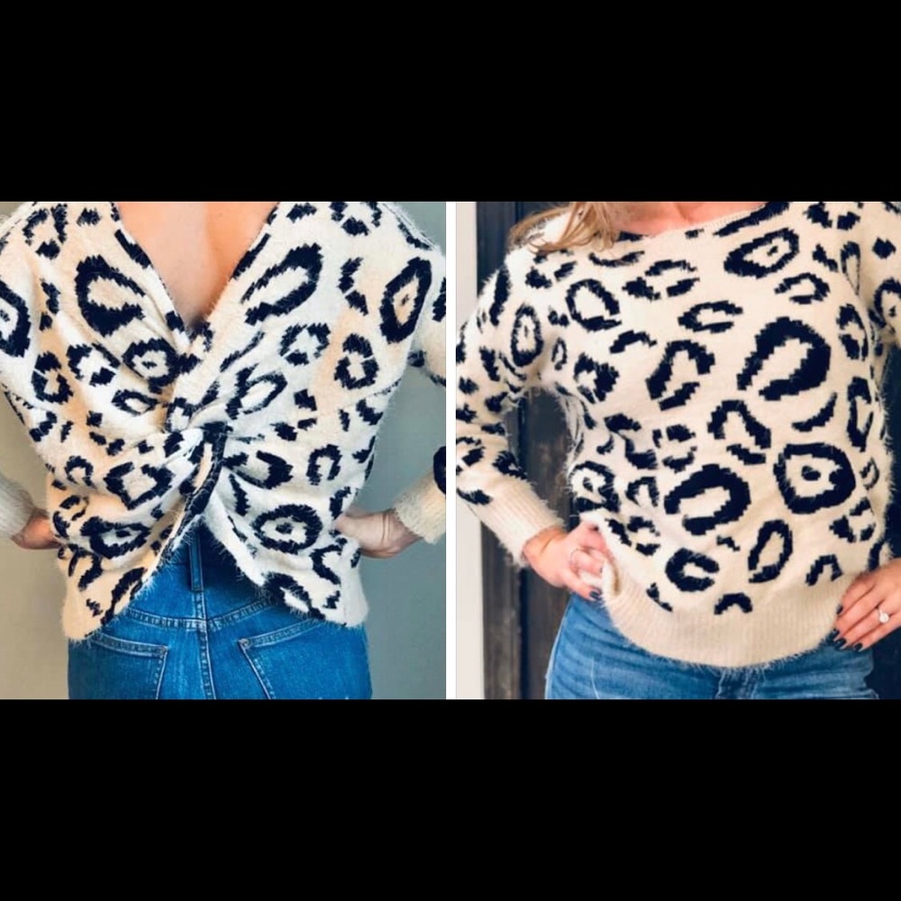 Leopard sweater NWT